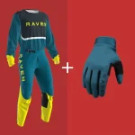 Raven RV Two MX kit with matching gloves product composition showing full gear set